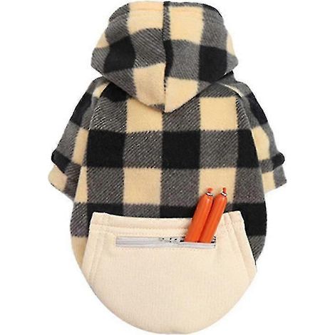 Gemütlicher Hundewintermantel, winddichte Hundejacke im britischen Karostil, kaltes Wetter (1/5)