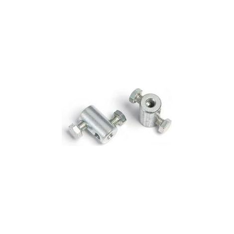 MORSETTO 2 VITI LATERALI FORO 4,5 MM CF 4 PZ