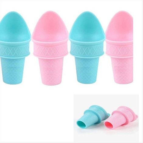 Cuillère À Glace - Manche En Forme De Cône Réutilisable - Pour Crème Glacée Yaourt Sorbet - 2 Pièces (1/5)