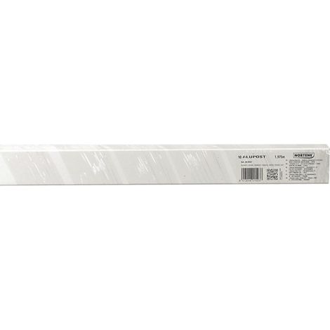 Poteau en aluminium 1,975 x 0,06 m ALUPOST blanc Nortene