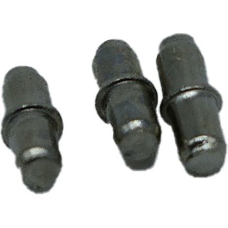 Pack 16 unités. Support d'étagère rond en fer n°5 Nickel EDM (1/2)