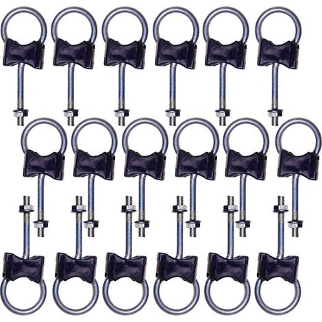 Lot 16x KIT Vis Boucle Pour Trampoline Montant 25mm et Pied 38mm