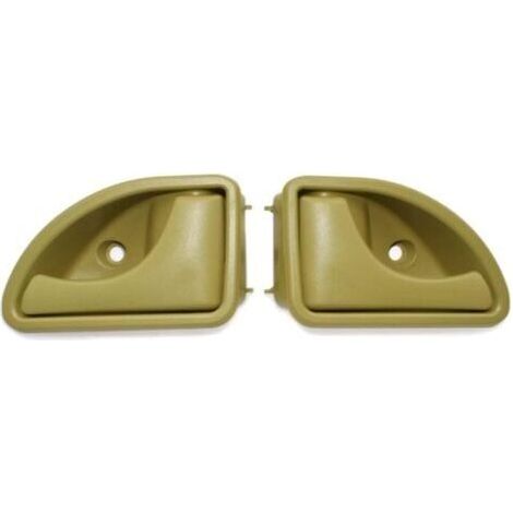 Poignée de porte intérieure avant gauche et droite compatible avec Renault Kangoo I 1997-2007 Twingo I 1993-2007 - Type A Jaune à gauche et à droite (1/3)