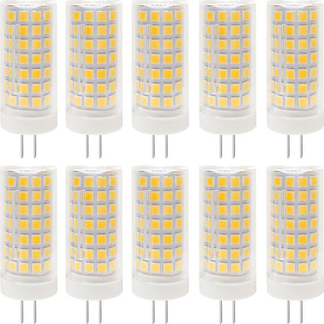 AUTRUCKER 10pc Ampoule LED miniature de type maïs, perles LED de sécurité, ampoule LED en céramique, adaptée aux lustres et spots,G4-9W,lumière neutre (1/5)