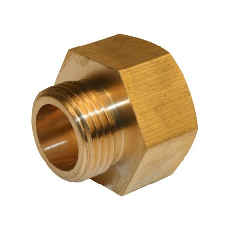 Messing-Schraubnippel M 15 x 21 für Kupferrohr QUICK PLOMBERIE