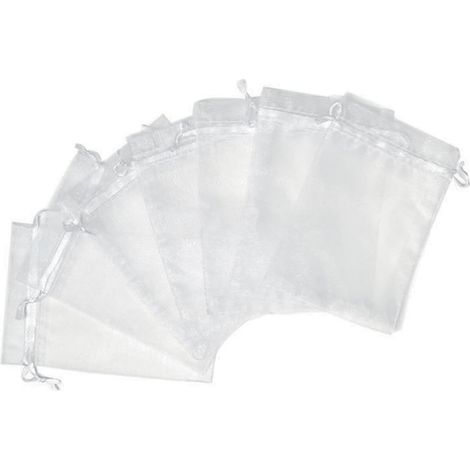 50 Organza-Geschenktüten (8x10 cm), perfekt für Hochzeiten, Geburtstage und festliche Anlässe