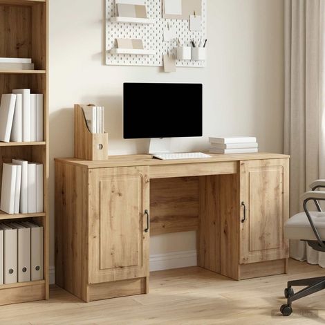 vidaXL Scrivania Rovere Artigianale Legno ingegnerizzato (1/5)