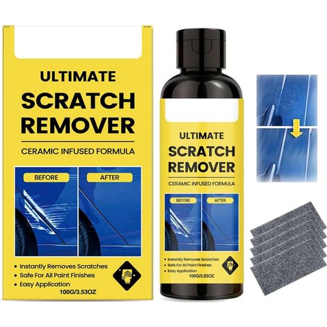 Scratch Remover Voiture, Spray Anti-Rayures, Efface Rayures Chiffon Voiture, Efface Anti Rayure Profonde Voitures Carrosserie, Chiffon Anti Rayures Pour Réparation Voitures (1/5)