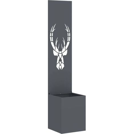 Paravent de jardin, gris anthracite, 32 x 32 x 150 cm (1/5)