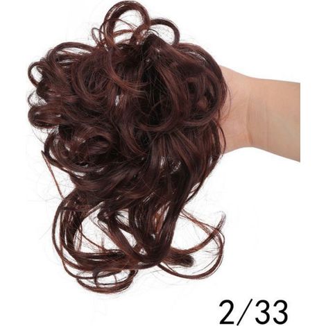 Postiche Cheveux Synthétiques - Chignon Ondulé - Queue De Cheval - Accessoire Coiffure Femme - 1 Pièce