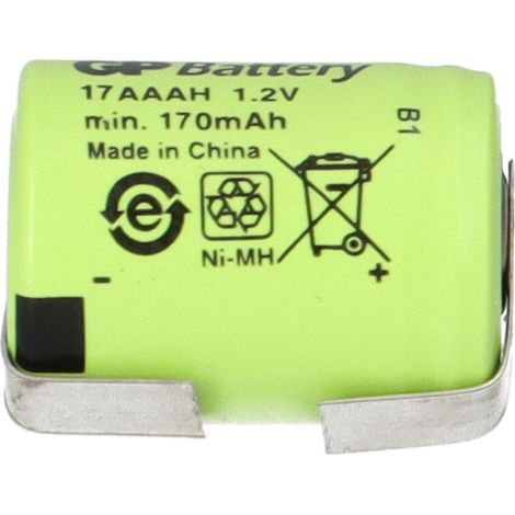 GP Akku 1/3 AAA 1,2V 170mAh GP17AAAH Lötfahne U (1/5)