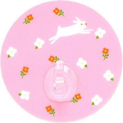 Crochet Mural Adhésif - Support Charge Lourde - Pour Salle De Bain Cuisine - Lot De 4 Pièces - Rose
