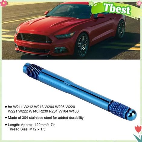 Tbest Localisateur de pneus Goupille de localisation de pneus de voiture M12x1, 5, outil auxiliaire moto valve Bleu de cuisson (1/5)