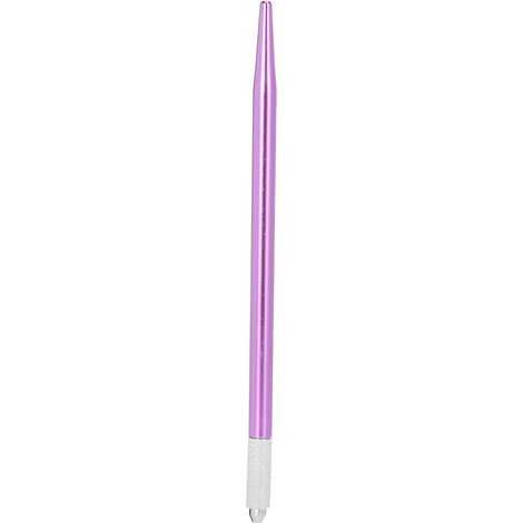 Kit de stylo de tatouage manuel semi-permanent pour sourcils, eye-liner, lèvres (violet) (1/5)