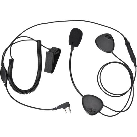 Écouteurs intra-auriculaires K Head Radio pour moto, vélo et casque étanches avec fonction PTT.