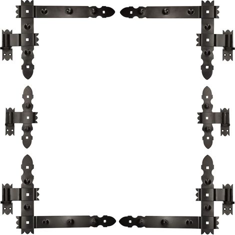 KOTARBAU Lot de 6 rubans coudés 400 x 300 mm Kloben Bande centrale pour fenêtre avec revêtement par poudre (1/5)