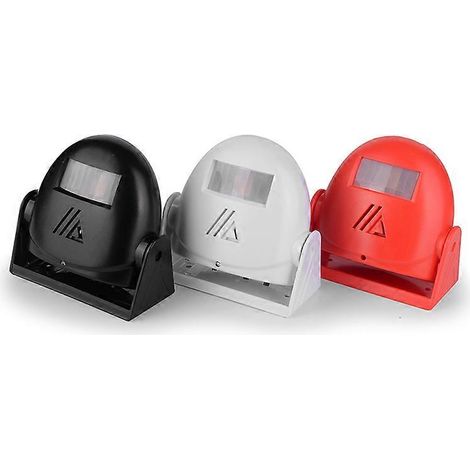 Sonnette de porte sans fil avec détecteur de mouvement PIR, carillon de bienvenue et alarme pour magasin. (1/5)
