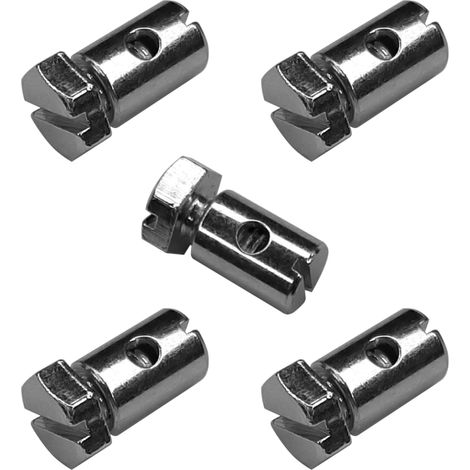 5x serre câble universel à visser butée fixation câble vélo cyclo moto scooter tondeuse tracteur (6x9mm) (1/5)
