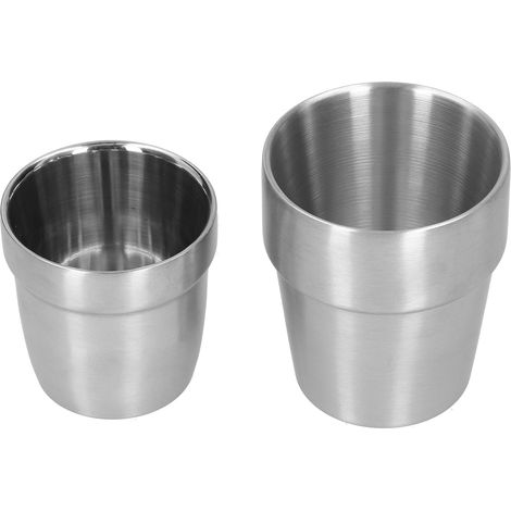 Isolierbecher aus Edelstahl (180 ml und 300 ml) – Ideal für Kaffee, Bier und Wasser – Für den professionellen Einsatz oder zu Hause (1/5)