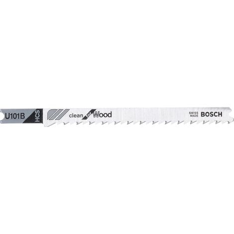 Bosch 3x Stichsägeblatt U 101 B Clean for Wood - 2608630565