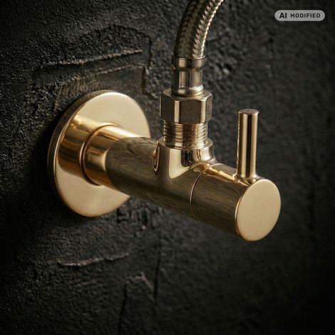 PaulGurkes Eckventil 1/2" auf 3/8" Gold 1 Stück (1/2)