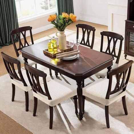 4 Housses de chaise, Tissu jacquard extensible, Imperméable beige, Pour salle à manger hôtel mariage (1/5)