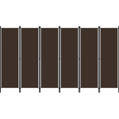 Paravento a 6 Pannelli Marrone 300x180 cm vidaXL