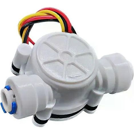 Capteur de débit d'eau à effet Hall, facile à installer, 2 points de connexion, pour tuyau PE. Interface de connexion rapide G 1/4. (1/5)