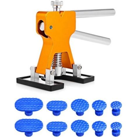 Kit de débosselage sans peinture pour carrosserie auto, avec onglets adhésifs et extracteur, 1 jeu (1/5)
