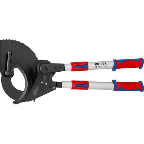 KNIPEX 95 32 100 Cortacables (tipo carraca) con mangos telescópicos con mangos multicomponentes 680 mm (1/2)