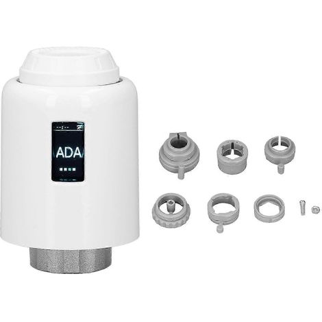 Programmierbares intelligentes Thermostat-Heizkörperventil, automatisches manuelles Ventil mit mobiler Anwendung, Fernsteuerung, präzise Temperaturregelung, kompatibel mit Zentralheizung. (1/4)