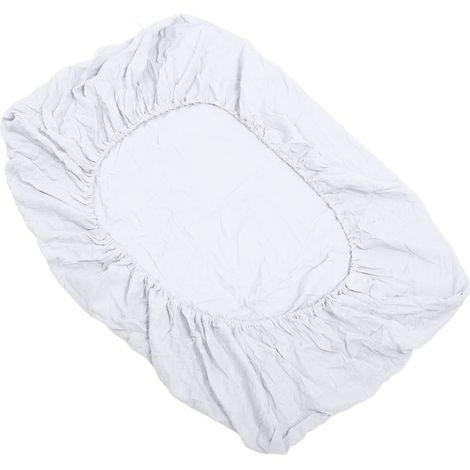 Drap-housse pour lit bébé, 100% coton froissé, doux, respirant et confortable, gris. Convient aux matelas de lit bébé et de lit enfant. (1/5)