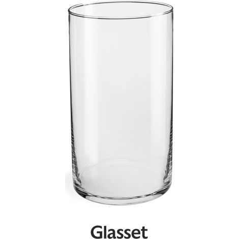 Vase tube en verre carton Glasset Luca 29 cm (1/5)