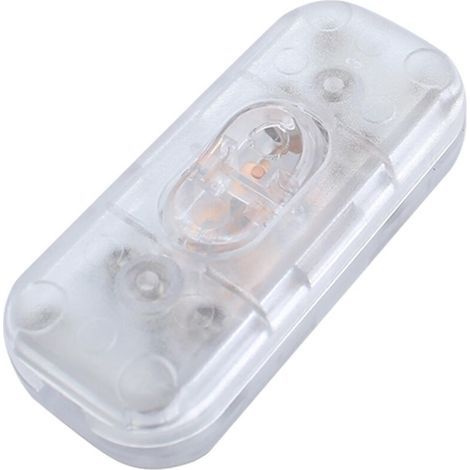 1 Pièces Interrupteur Lampe de Chevet,Interrupteurs à Bascule Bi-Polaires 6A 250V,Interrupteur Bipolaire pour Lampe Inline 2 ou 3 Ligne,pour Petits Appareils,Lampes de Bureau (Transparent) (1/5)