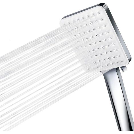Douchette telephonique haute pression avec cinq jets réglables universelle remplacement pour salle de bain confort et efficacité