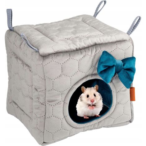 CUBO CASA SOSPESA Topo Ratto Furetto Degu Porcellino d'India 22x22cm+ (1/5)