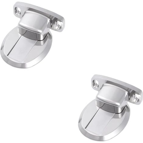 2 topes de puerta de esquina de acero inoxidable, fáciles de conectar a la cocina, tope de puerta, tope de puerta superior, tope de puerta magnético, manija de puerta de aleación de zinc (1/5)