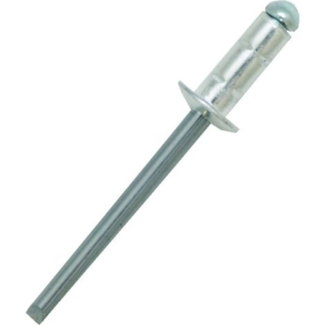Rivet Aluminium Argent longueur 9.5mm diamètre 3.2mm ( Prix pour Sachet de 100 )