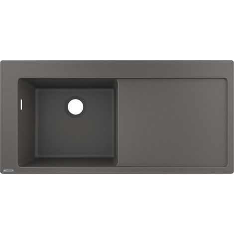 S5110-F450 Lavello incasso 450 con gocciolatoio grigio pietra (1/2)