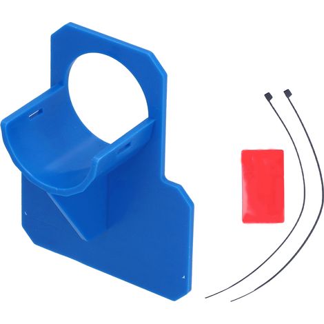 Support de tuyau pour piscine avec attaches - Compatible avec les tuyaux de 30-37mm - Bracket de tuyau, montage de tuyau et colliers fournis (1/4)