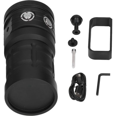 100 m wasserdichte COB-LED-Tauchlampe mit 3 Farben und 7 Beleuchtungsmodi