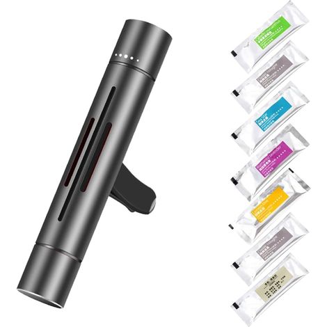 Air Freshener, Solid Perfume Stick, Perfume Diffuser Clip to Car Air Vents, Air Freshener Oil Diffuser with 7 Replacement Felt Pads (1/5)