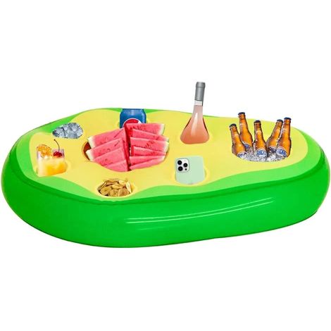 Porte-gobelet gonflable pour piscine, porte-boissons gonflable à 8 trous, P (1/5)