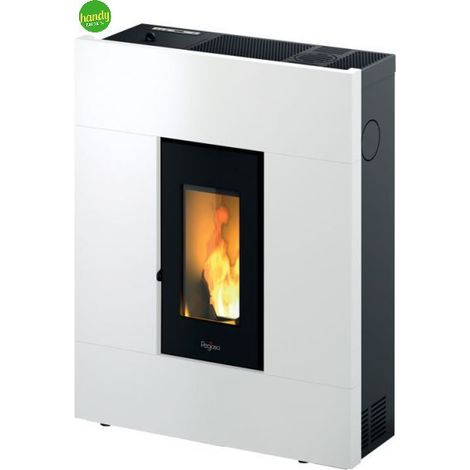 Stufa a pellet slim aria Pegaso tabla 7 kw bianca (1/2)