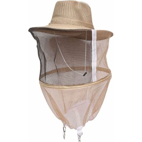 Chapeau d'apiculture avec voile chapeau anti-moustique tête d'apiculteur masque facial machine à chapeau (1/4)