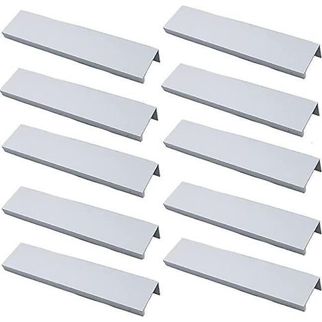 (blanc)lot De 10 Poigne Dore Poigne De Meuble Dore - Poigne Invisible Poignee De Meuble Cuisine Dore Poigne Meuble Dore En Alliage D'aluminium Ent (1/5)