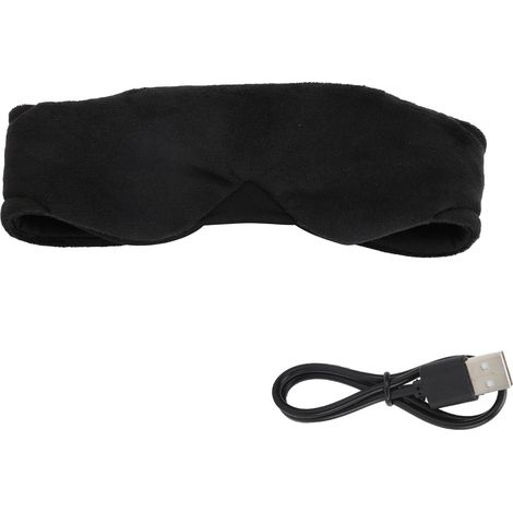 Masque/écouteurs sans fil Bluetooth pour les yeux, casque de sommeil, casque stéréo Bluetooth 5.0 avec basses profondes, blocage de la musique, longue durée d'écoute et d'appel, noir. (1/5)