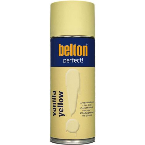 Bombe de peinture - Jaune vanille - Tous supports - Belton Perfect - 400ml