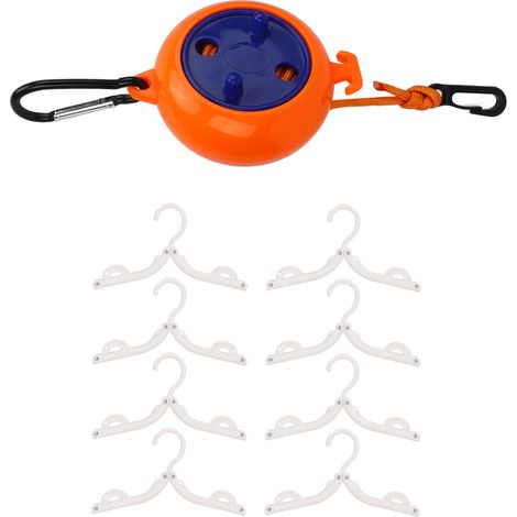 Corde à linge portable de voyage à boucle fixe non perforée, étendoir à linge d'hôtel, corde antidérapante pour suspendre les vêtements F (1/5)