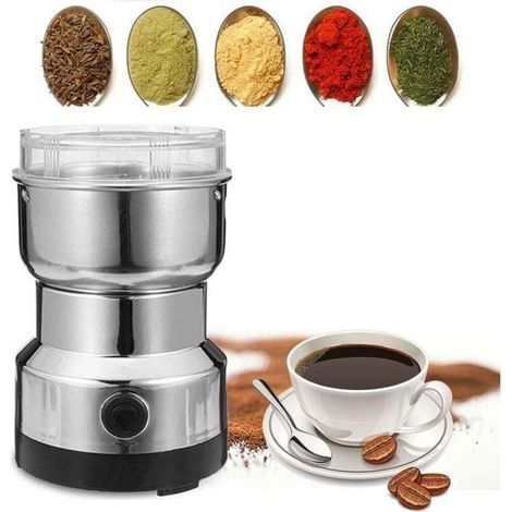 Moulin café électrique multifonction – grande vitesse – bol inox (1/4)